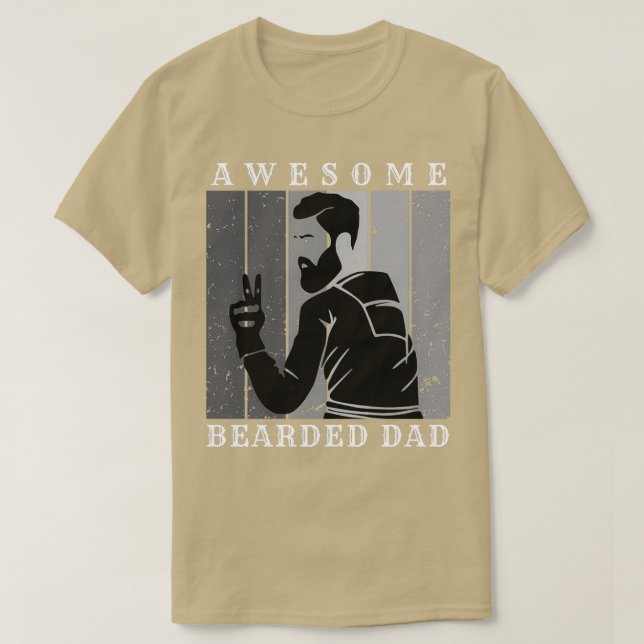T-shirt Impressionnant papa barbu 16 (Design devant)
