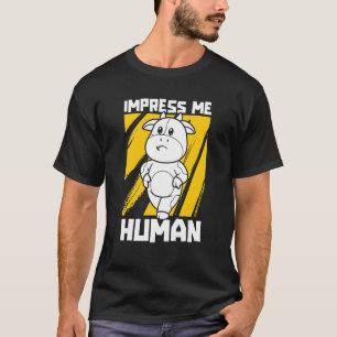 T-shirt Impressionnez-moi Humain   Agriculteur Bétail Vach