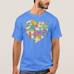 T-shirt Impressionniste Pastel Valentine Hearts