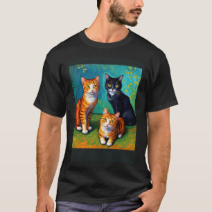 T-shirt Impressionniste Surréaliste Chat Impressionnisme C