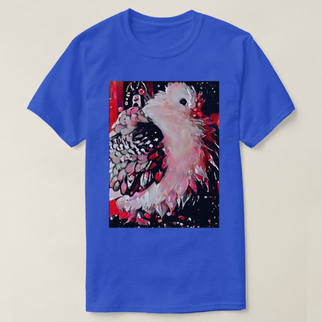 T-shirt Impressions d'un oiseau malicieux (Design devant)