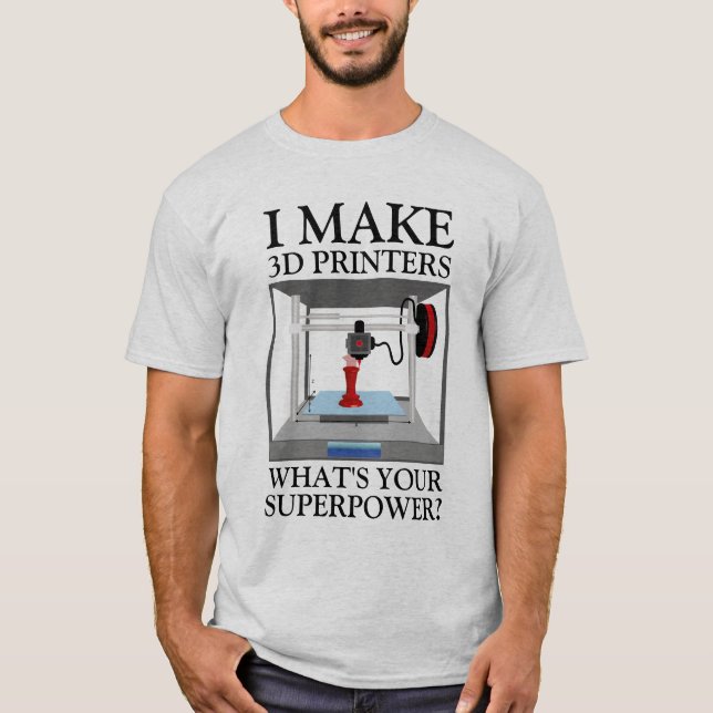 T-shirt imprimante 3D (Devant)