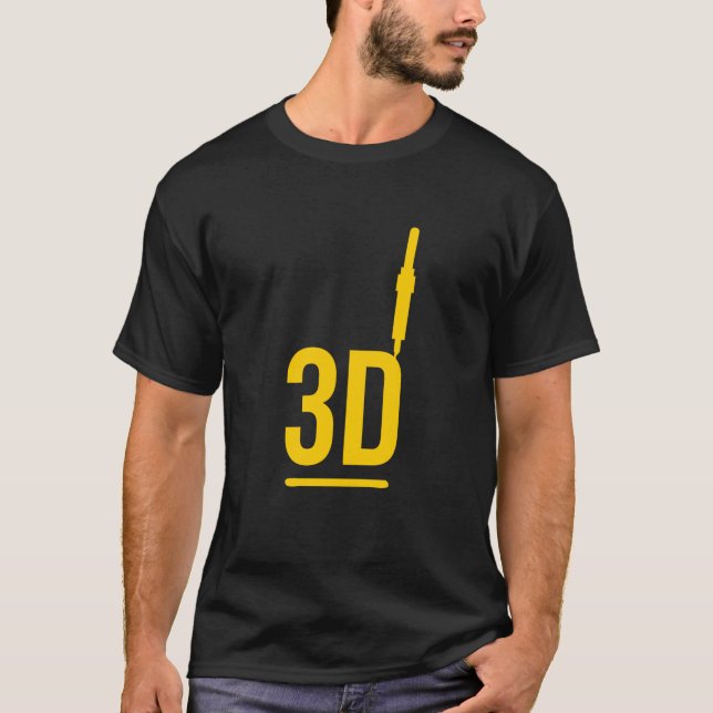 T-shirt imprimante 3d (Devant)