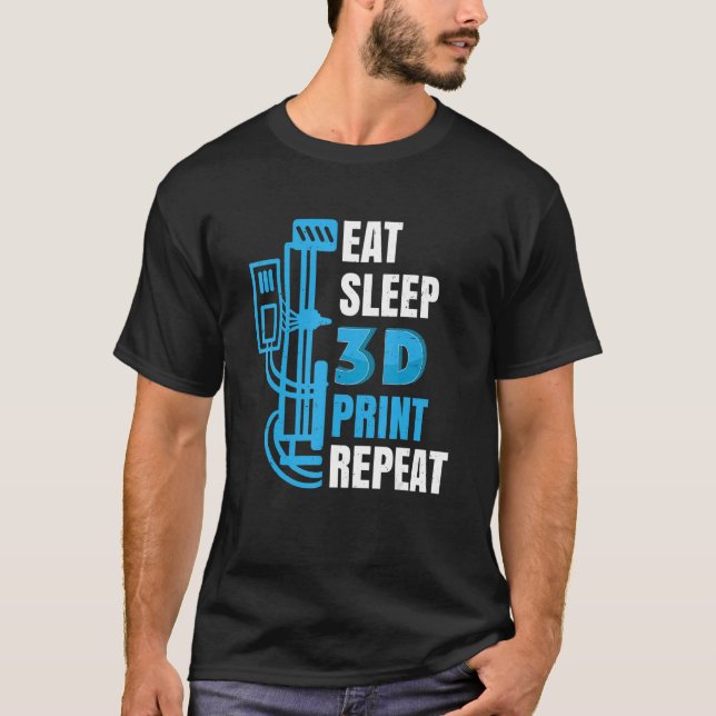 T-shirt Imprimante 3d Constructeurs de modèles d'impressio (Devant)