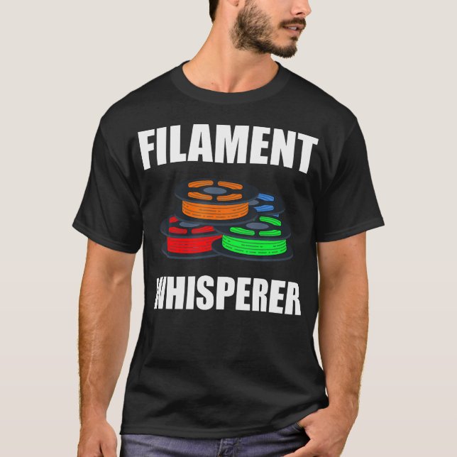 T-shirt Imprimante 3D Filament Whisperer Impression 3D (Devant)