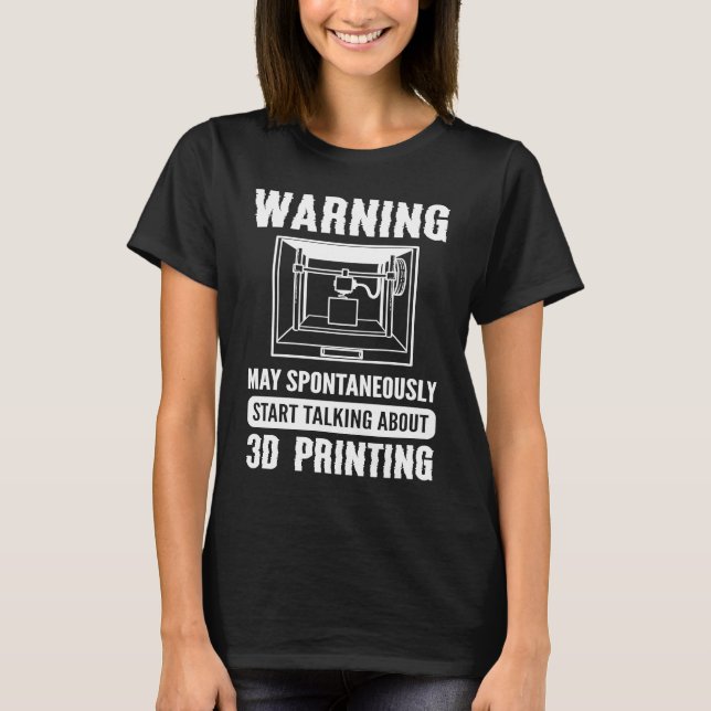 T-shirt Imprimante 3D Imprimante 3D (Devant)