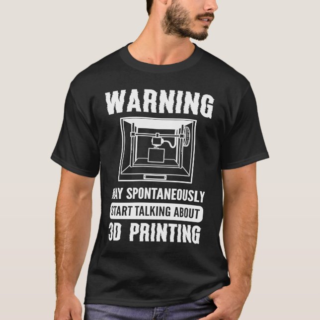 T-shirt Imprimante 3D Imprimante 3D (Devant)