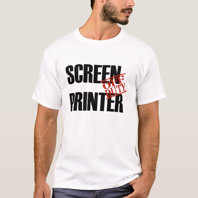 T-SHIRT IMPRIMANTE QUI N'EST PAS DE SERVICE D'ÉCRAN (Devant)