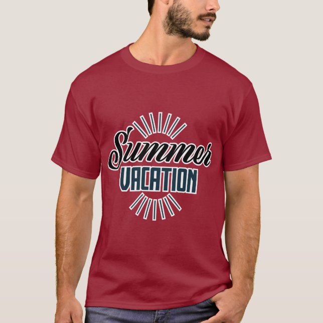 T-Shirt Imprimé « Ambiance Vacances d'Été » – Parf (Devant)