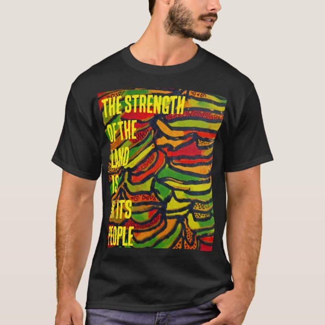 T-shirt Imprimé Congo la force de la terre  (Devant)