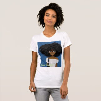 T-shirt imprime conscience noire