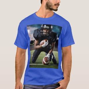 T-shirt imprimé couleur bleu Design de qualité cot
