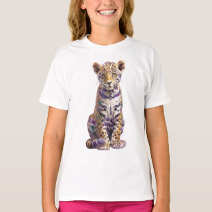T-shirt Imprimé d'art fin de Jaguaron Améthyste Envoûtant