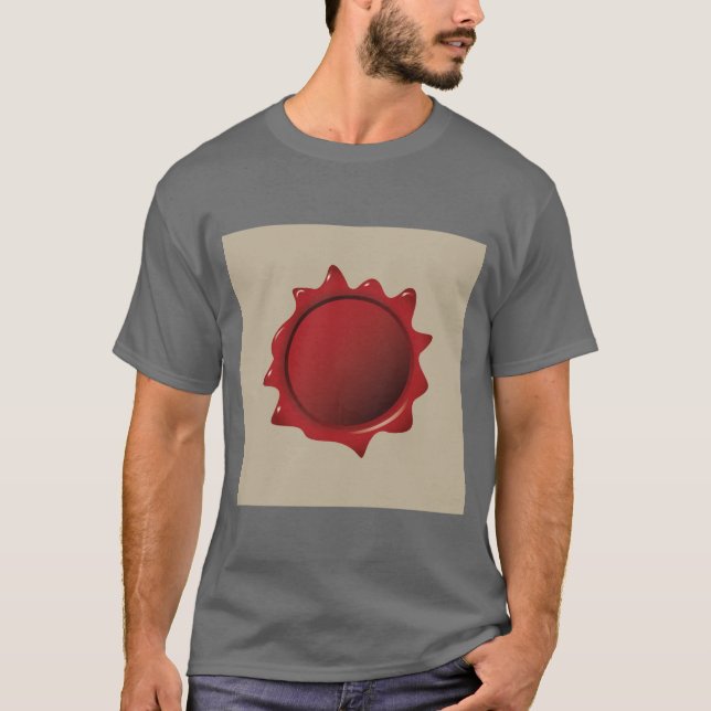 T-Shirt imprimé de la vente de cire élégant (Devant)
