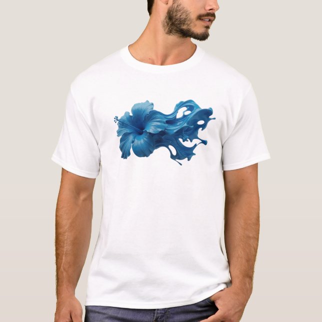 T-shirt Imprimé de mode FLEUR ABSTRAITE saisissant (Devant)