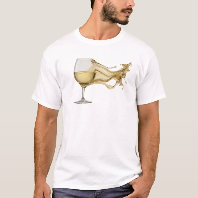 T-shirt Imprimé de mode vin abstrait chic (Devant)