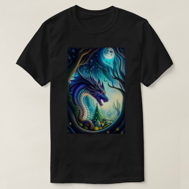 T-shirt imprimé Dragon (Design devant)
