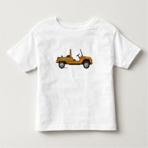 T-shirt imprimé d'un orange Citroen Mehari