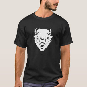 T-Shirt Imprimé Emblème de Tête de Bison