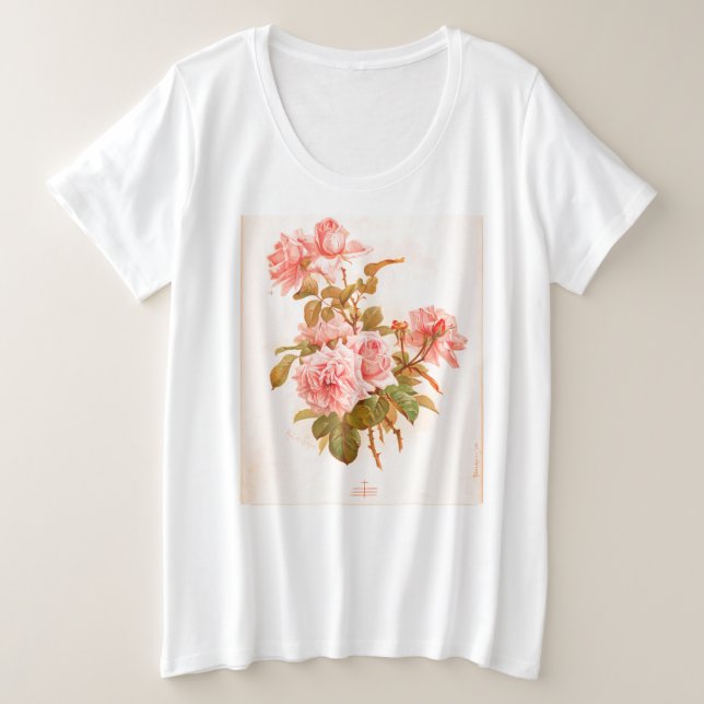 T-shirt IMPRIMÉ EN BOIS DE FLEURS JAPONAISES (Design devant)