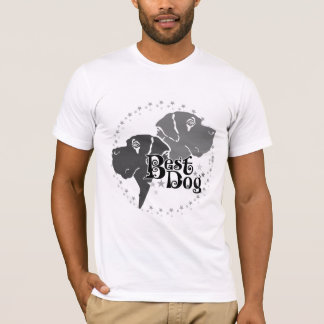 T-shirt Imprimé en double "Meilleur Chien"