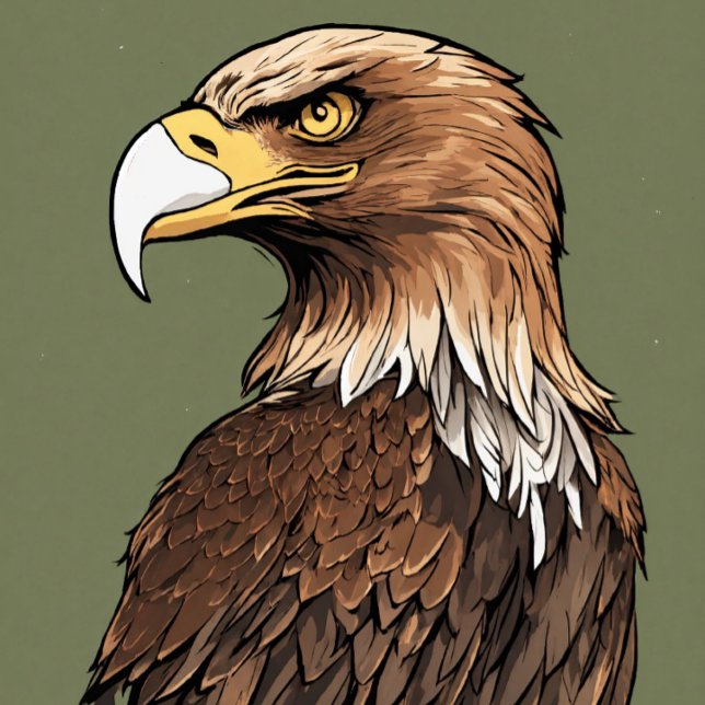 T-shirt imprimé Golden Eagle Majesty (Créateur téléchargé)