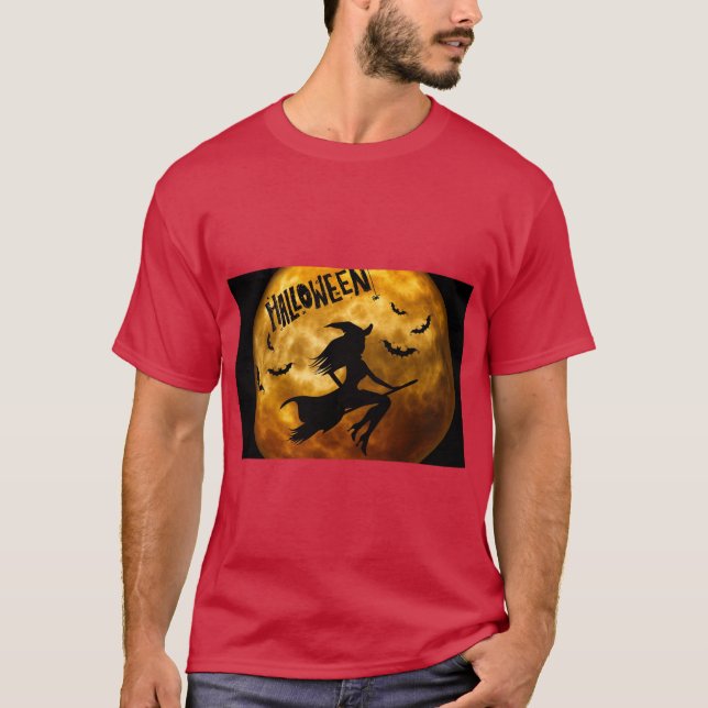 T-Shirt imprimé « Halloween » effrayant pour des a (Devant)