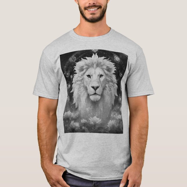T-shirt imprimé Lion (Devant)