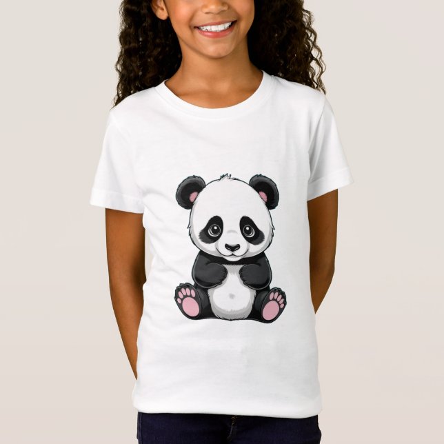 T-shirt imprimé Panda (Devant)