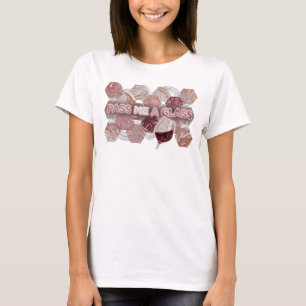 T-shirt Imprimé Rose Ludique Passe-Moi Un Verre