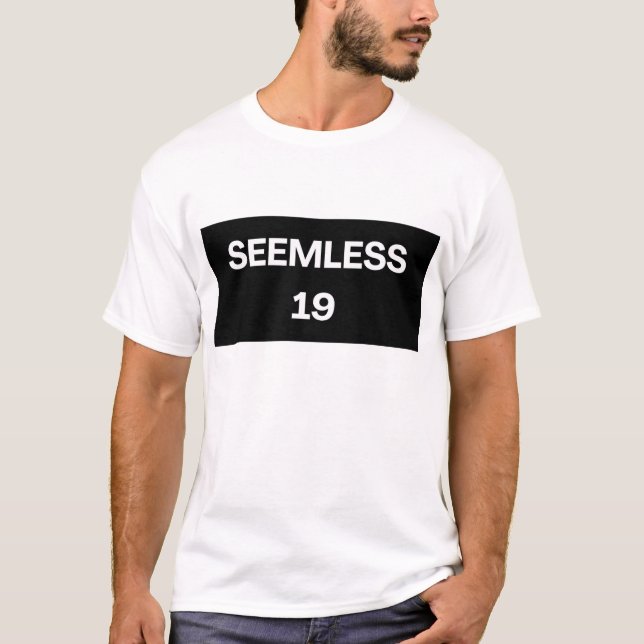 T-SHIRT IMPRIMÉ SANS COUTURE. (Devant)