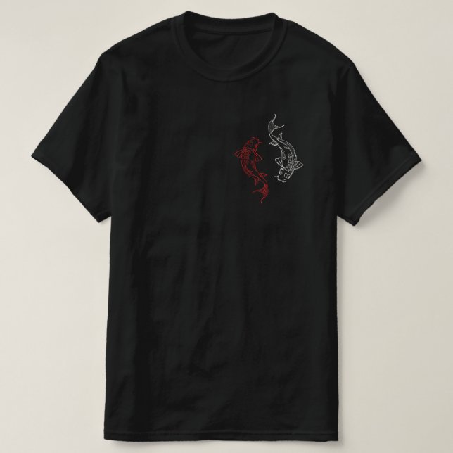 T-shirt imprimé yin et yang (Design devant)