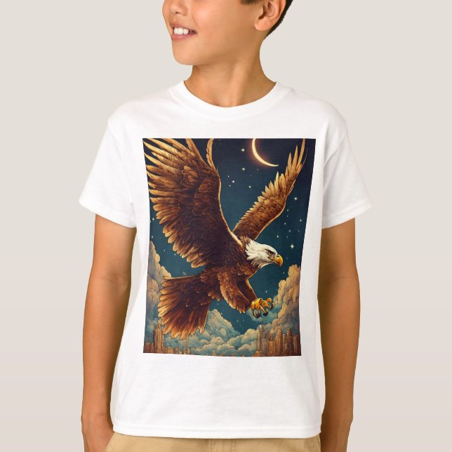 T-shirt Imprimer Aigle Majestic (Devant)