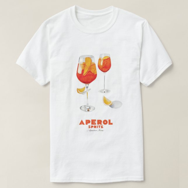 T-shirt Imprimer Aperol Spritz (Design devant)