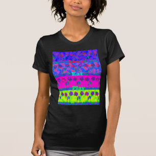 T-shirt Imprimer Art Motivational Vibrant "Eat Love & Play