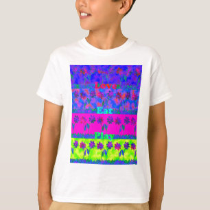 T-shirt Imprimer Art Motivational Vibrant "Eat Love & Play