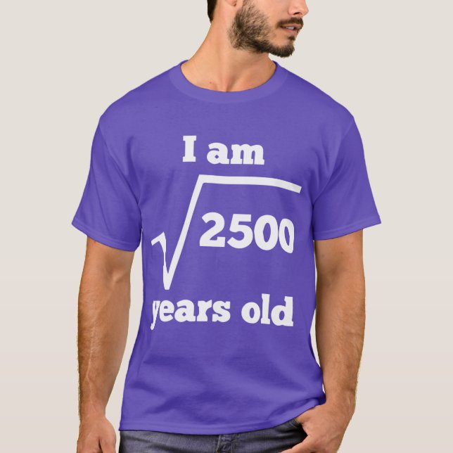 T-shirt Imprimer avec 50 Ans Racine Carré Funny 50th Bir (Devant)