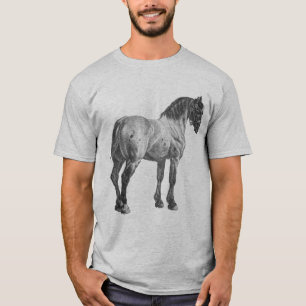 T-shirt Imprimer Cheval vintage