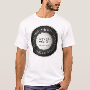 T-shirt IMPRIMER do-it-yourself MÉDAILLE Champion d'argent