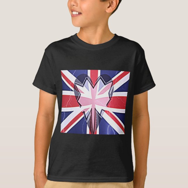 T-shirt Imprimer "I Love UK" (Devant)
