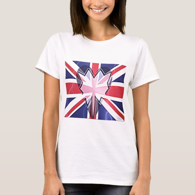 T-shirt Imprimer "I Love UK" (Devant)