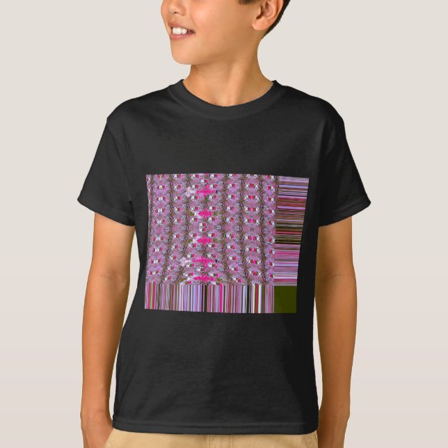 T-shirt Imprimer l'art Motif Abstrait dense et complexe (Devant)