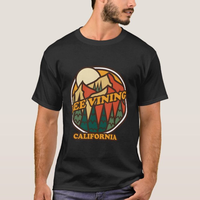 T-shirt Imprimer Lee Vining California Mountain Randonnée (Devant)