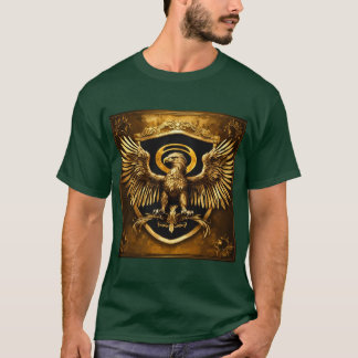 T-shirt Imprimerie Majestic Golden Eagle Crest
