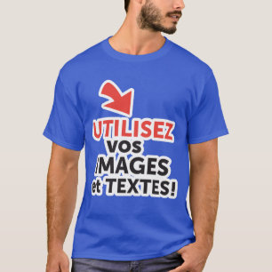 T-shirt Imprimez vos conceptions en ligne DIY en Français