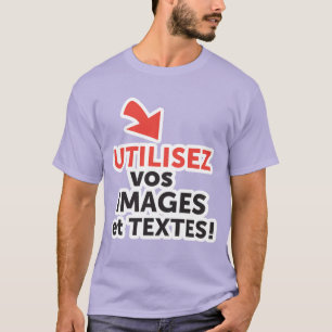 T-shirt Imprimez vos designs en ligne DIY en Français