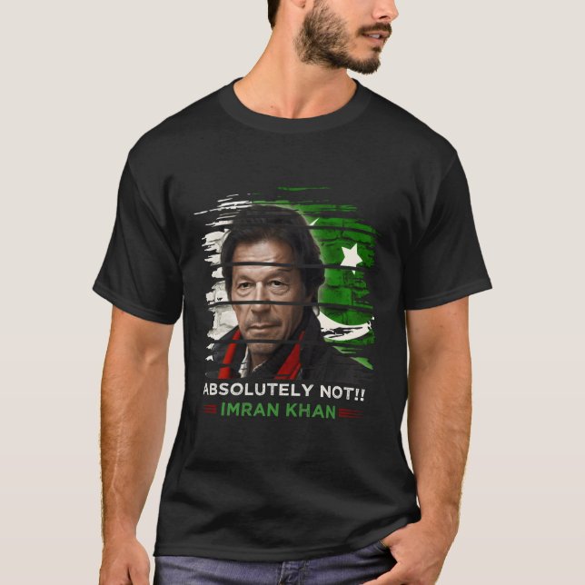 T-shirt Imran Khan Absolument Pas De Supporter Pti Pakista (Devant)