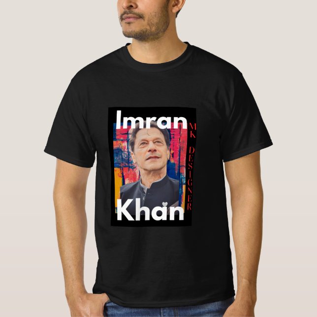 T-SHIRT IMRAN KHAN PAR MK (Devant)