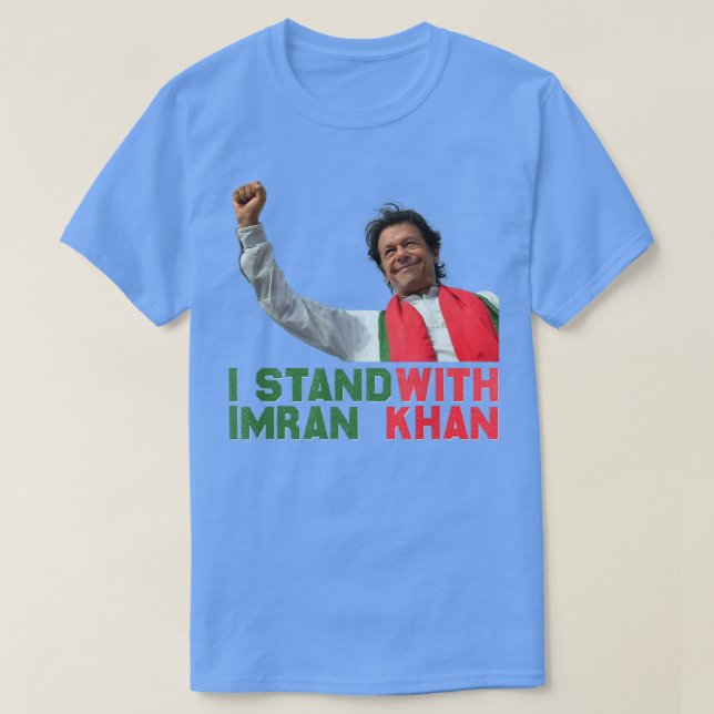 T-shirt Imran Khan Parti PTI du Pakistan pour la liberté (Design devant)