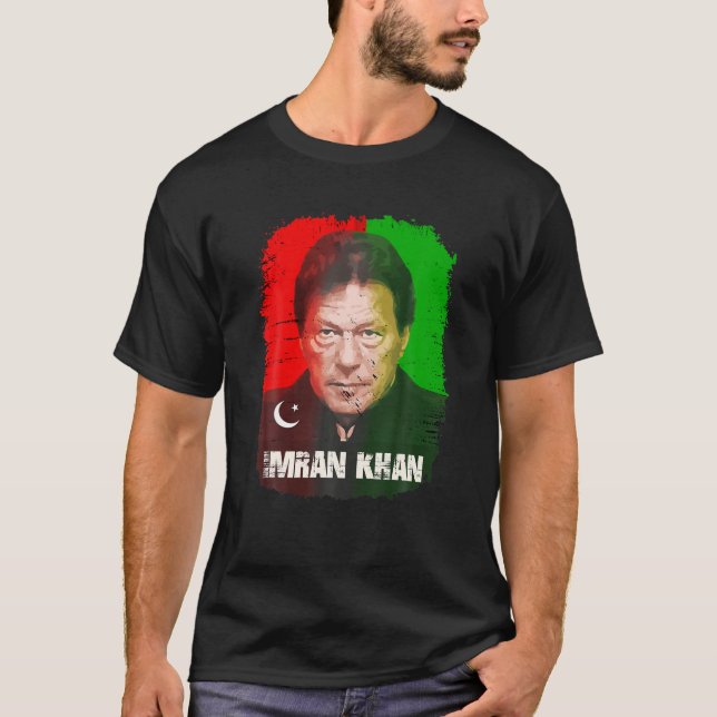T-shirt Imran Khan Parti PTI du Pakistan pour la liberté (Devant)